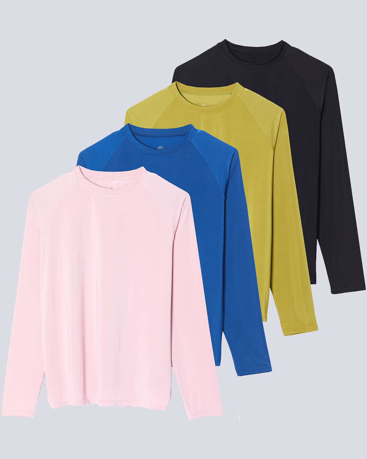 4 Pack: Women's Long Sleeve Rash Guard Shirt Swimwear UPF Sun Protection (Available In Plus Size)