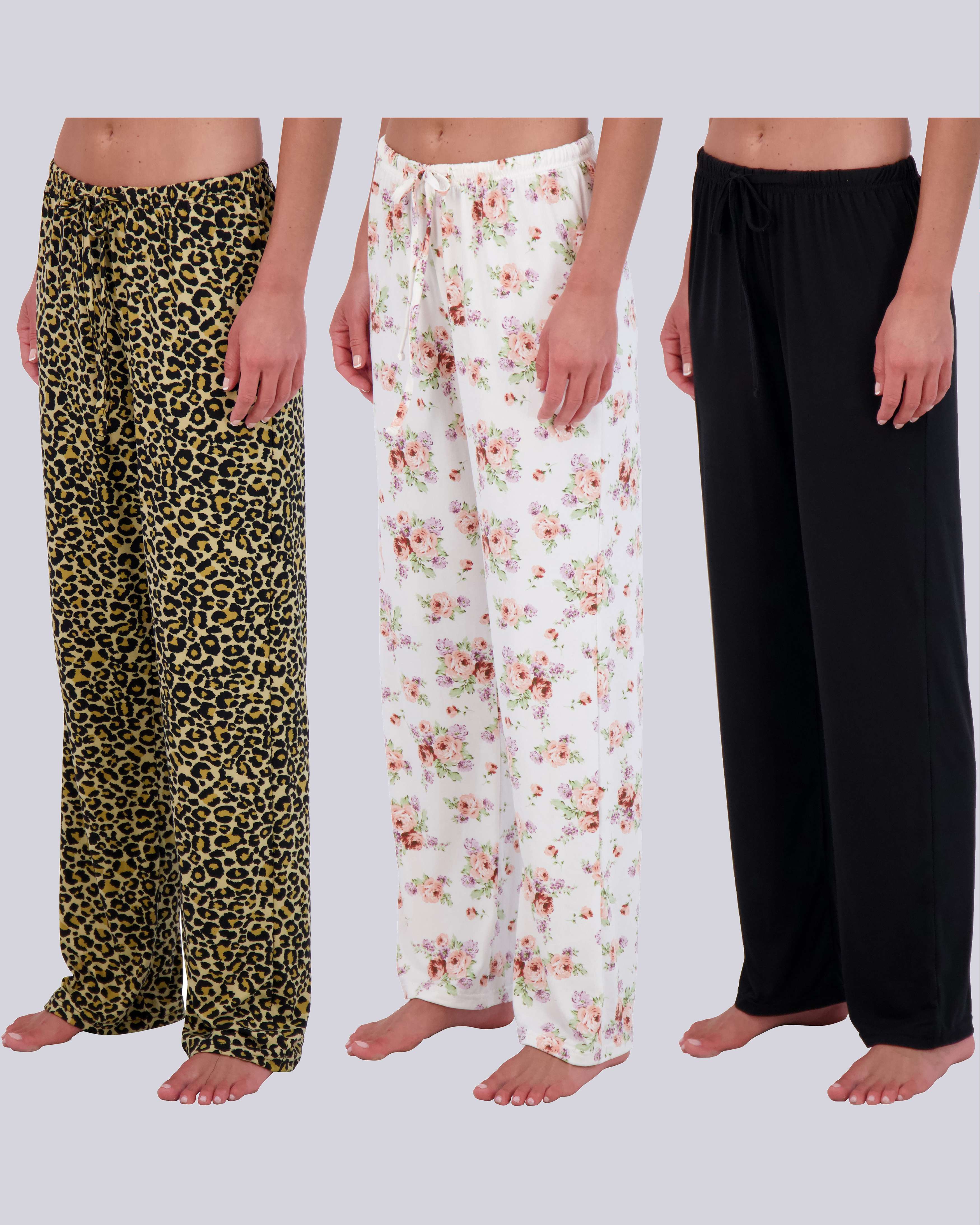 3 Pack: Women's Ultra-Soft Pajama Pants