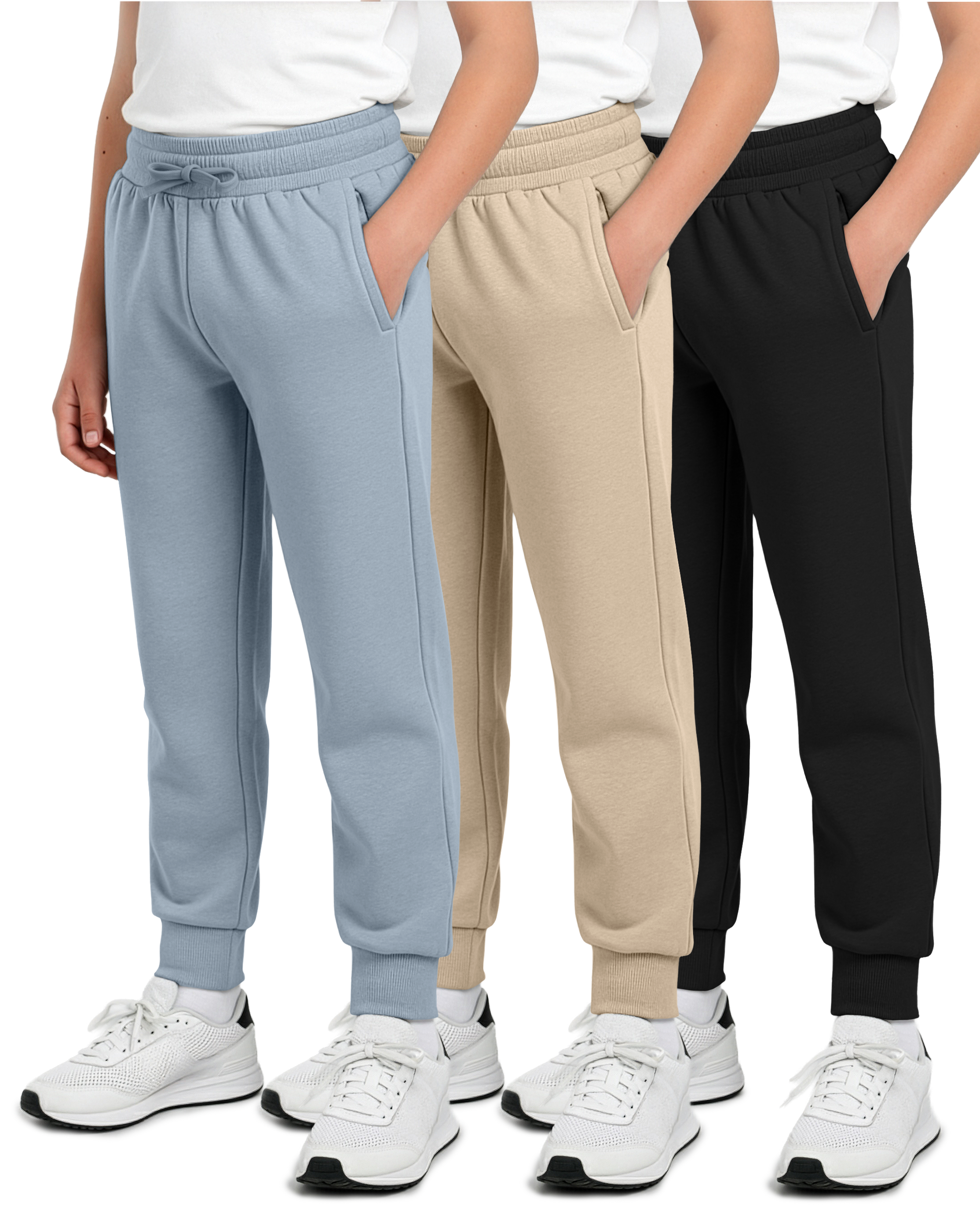 3 Pack: Boys Fleece Jogger Sweatpants