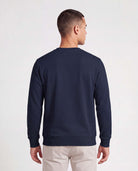 Real Essentials 3 Pack Mens Fleece Pocket Sweatshirt Pullover Long Sleeve Shirts Sweater - Solid Black, Solid Navy Blazer, Charcoal Heather