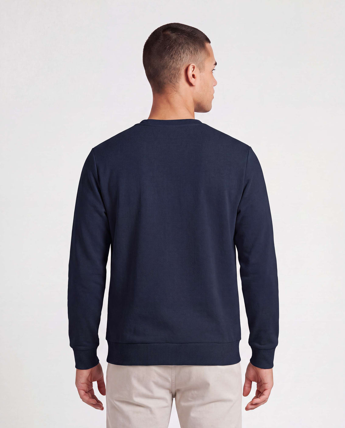 Real Essentials 3 Pack Mens Fleece Pocket Sweatshirt Pullover Long Sleeve Shirts Sweater - Solid Black, Solid Navy Blazer, Charcoal Heather