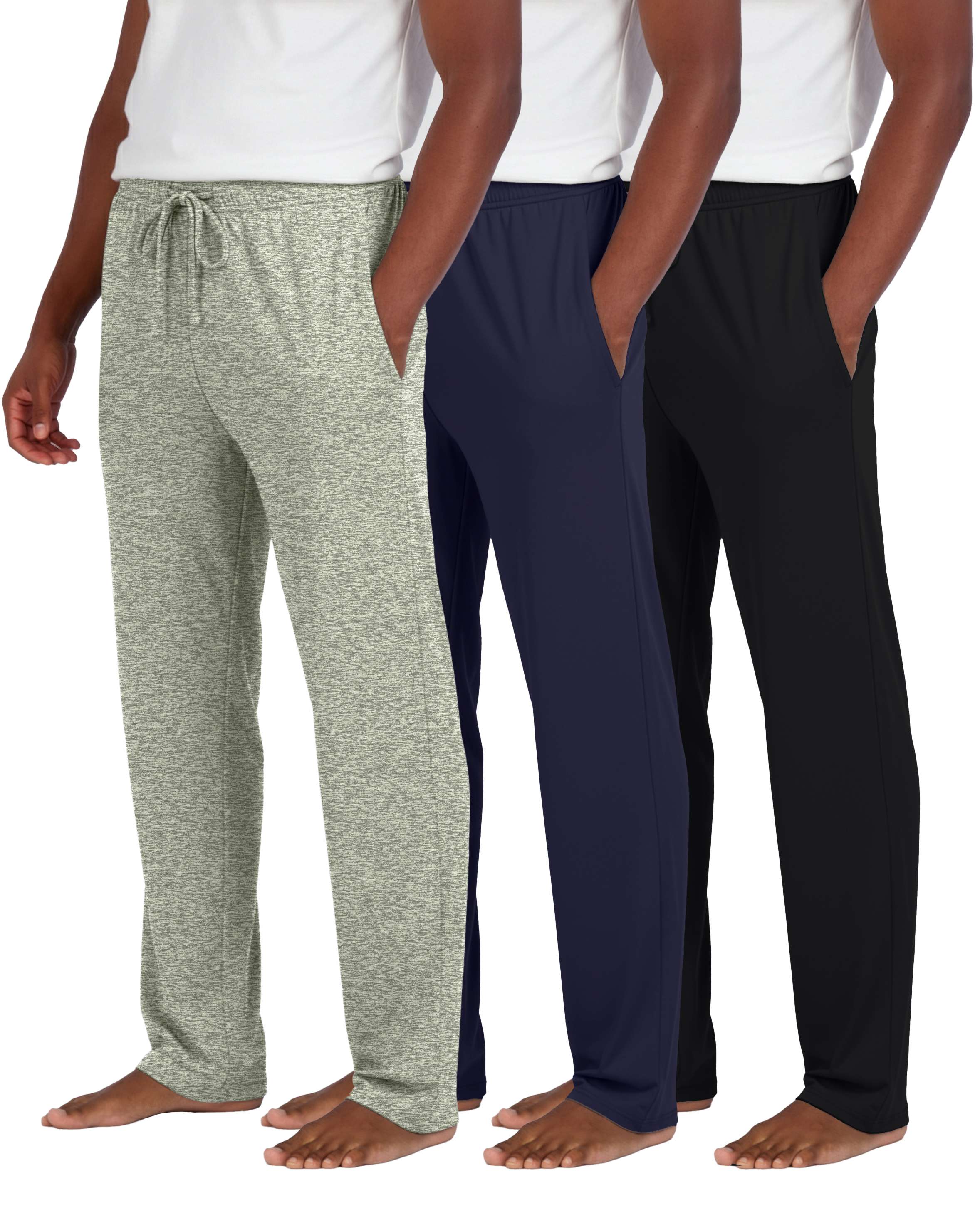 3 Pack: Mens Soft Pajama Lounge Pants