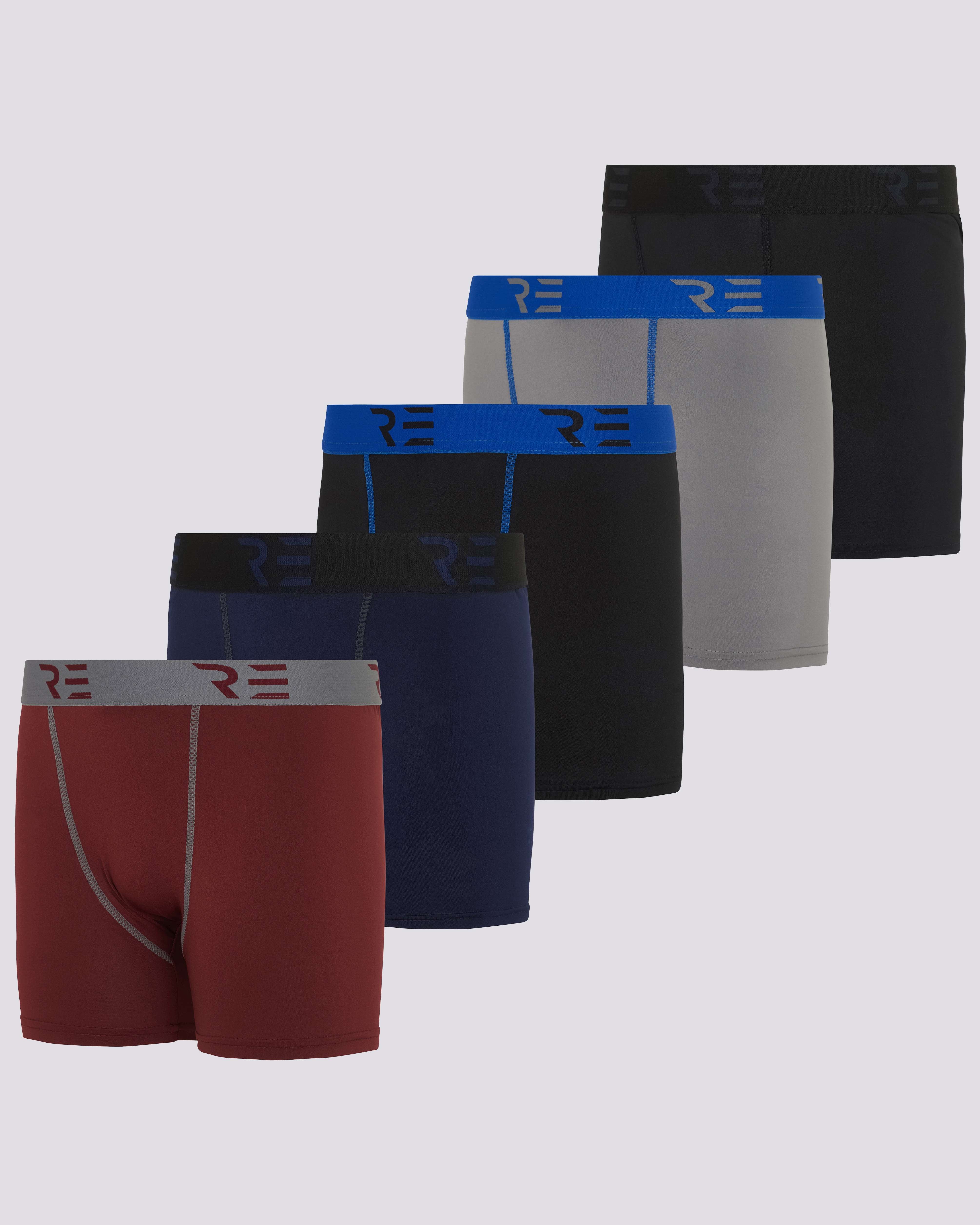 5 Pack: Boys Compression Shorts Underwear