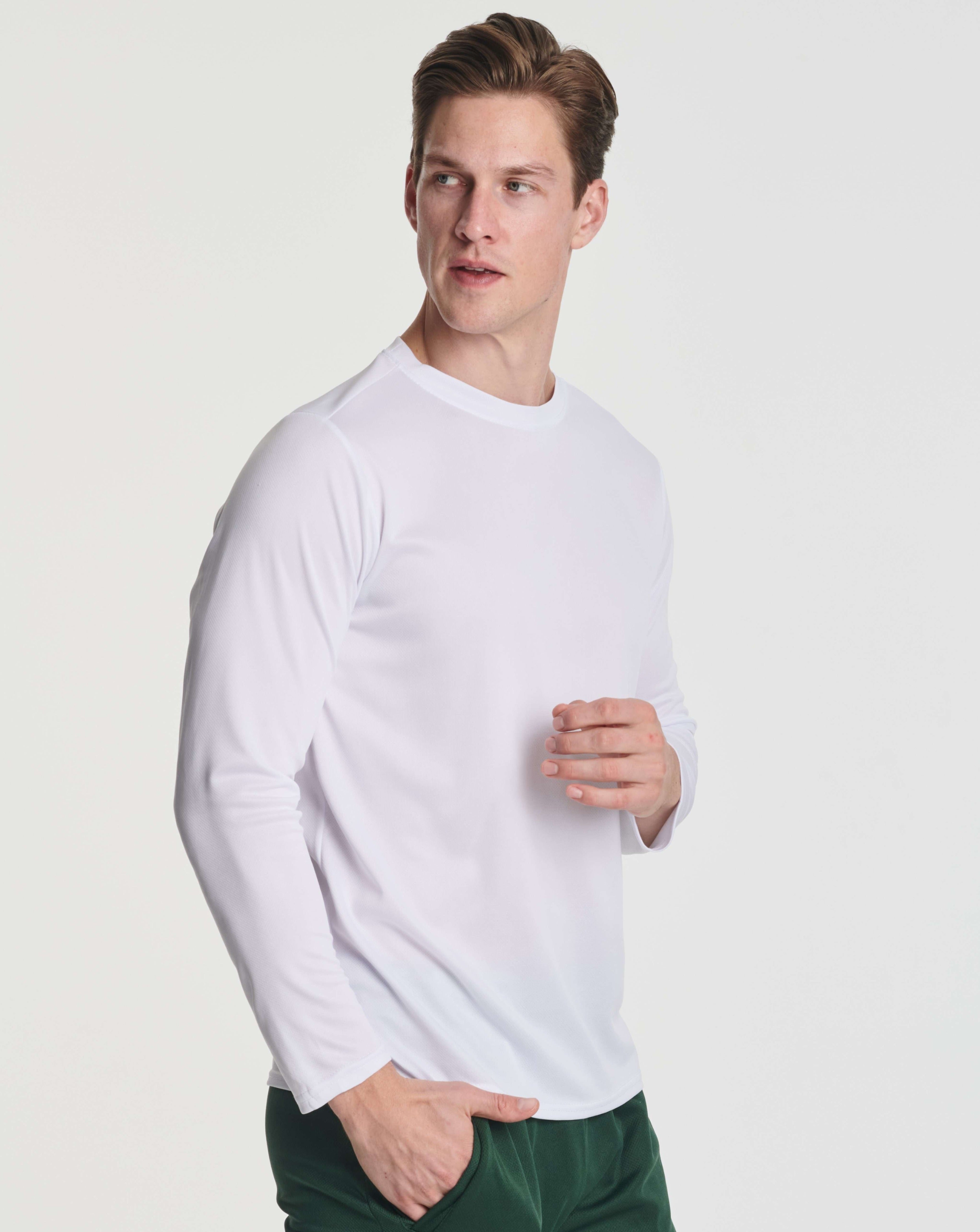 white long sleeve mesh