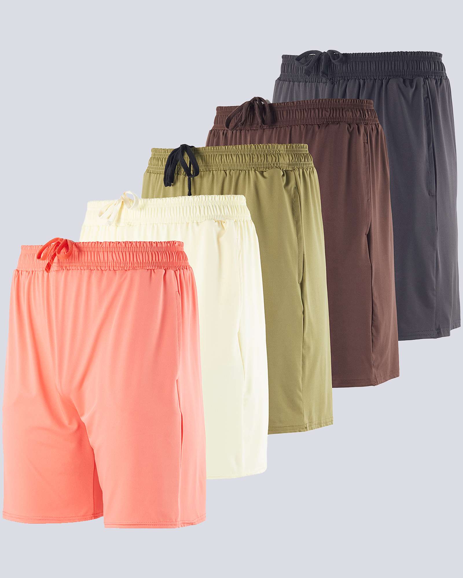 5 Pack: Men's Dry-Fit 7" Workout Shorts (Available in Big & Tall)