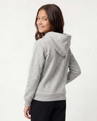 Real Essentials 3 Pack Girls' Fleece Pullover Hoodies Sweatshirts Sweaters Kids Teens Tops - Solid Black, Charcoal Heather, Grey Heather