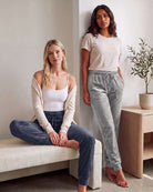 Real Essentials 3 Pack Women Velour Velvet Joggers Sweatpants Pants Cozy Lounge Pull On - Solid Black, Solid Navy Blazer, Solid Ultimate Grey