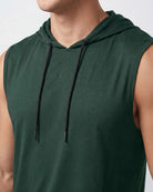 Real Essentials 3 Pack Men's Dry Fit Tank Top Hoodie Sleeveless Workout Gym Muscle Shirts - Set 13
