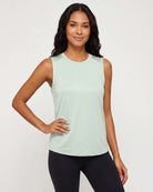 Real Essentials 5 Pack Women's Dry Fit Tank Tops Sleeveless Racerback Athletic Workout - Set 1