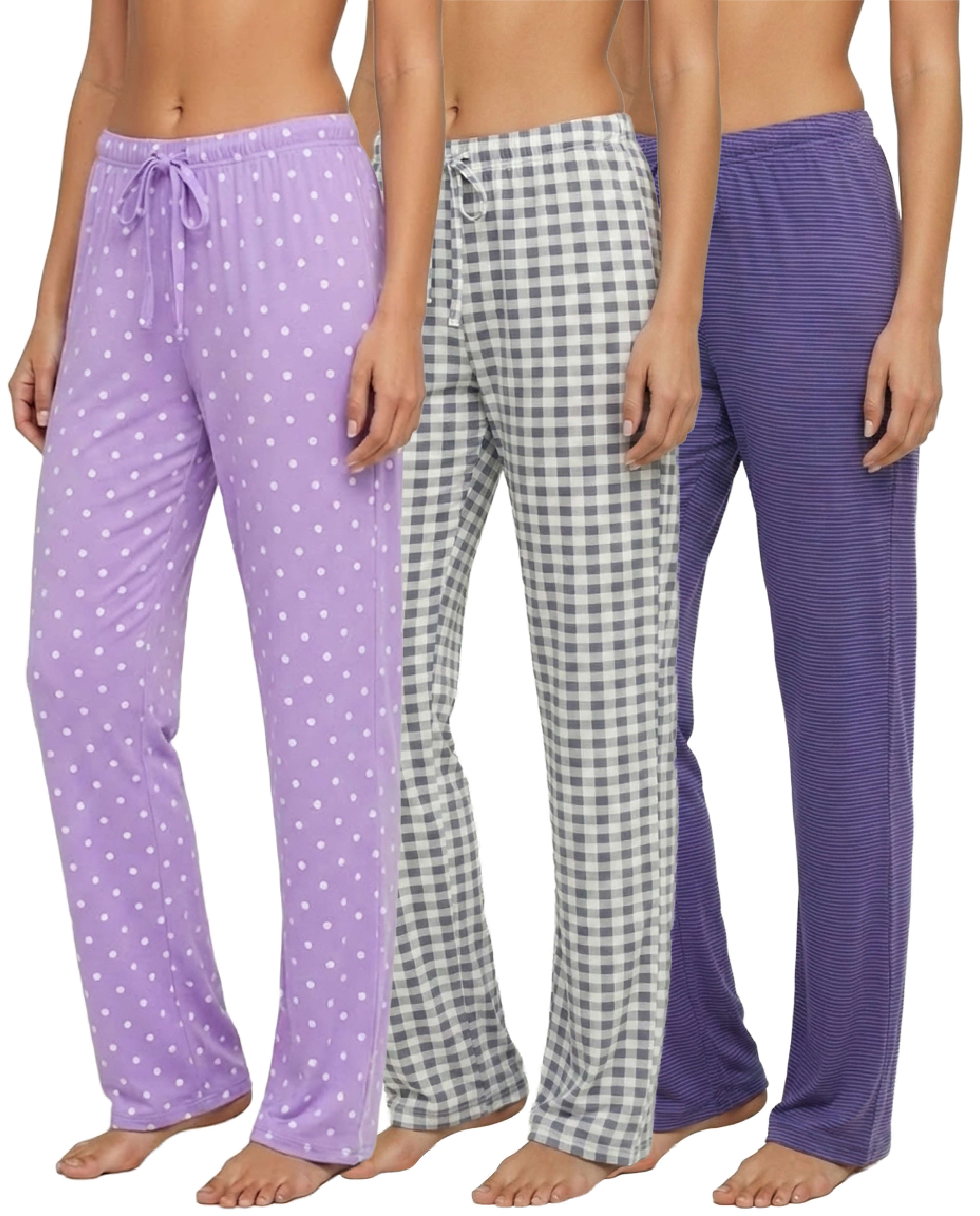 3 Pack: Women's Ultra-Soft Pajama Pants