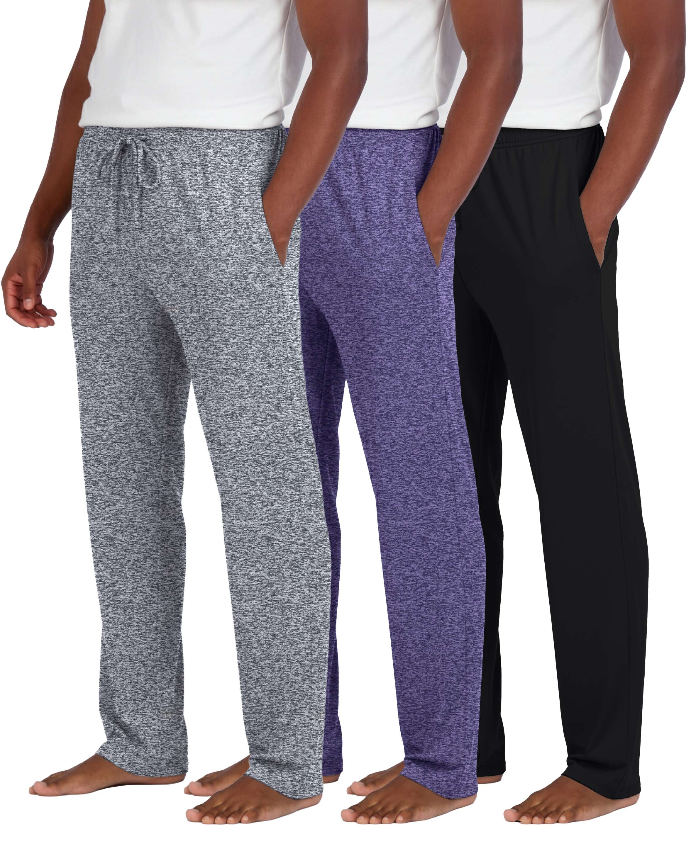 3 Pack: Mens Soft Pajama Lounge Pants