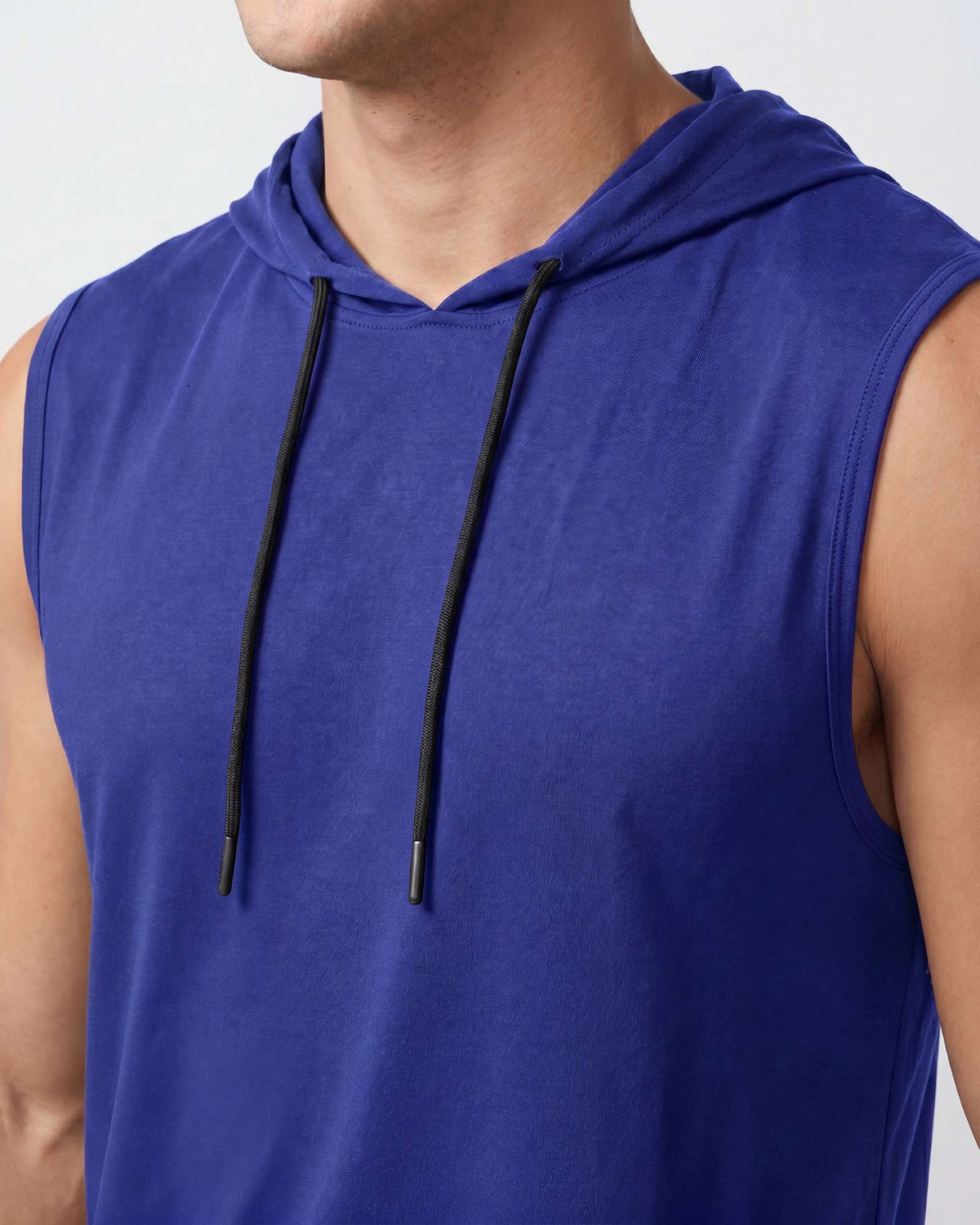 Real Essentials 3 Pack Men's Dry Fit Tank Top Hoodie Sleeveless Workout Gym Muscle Shirts - Set 14