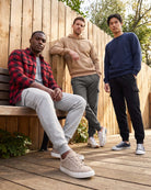 Real Essentials 3 Pack Mens Fleece Cargo Joggers Sweatpants Cuffed Athletic Gym Pockets - Solid Black, Charcoal Heather, Grey Heather