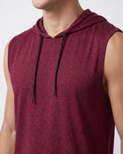 Real Essentials 3 Pack Men's Dry Fit Tank Top Hoodie Sleeveless Workout Gym Muscle Shirts - Set 1