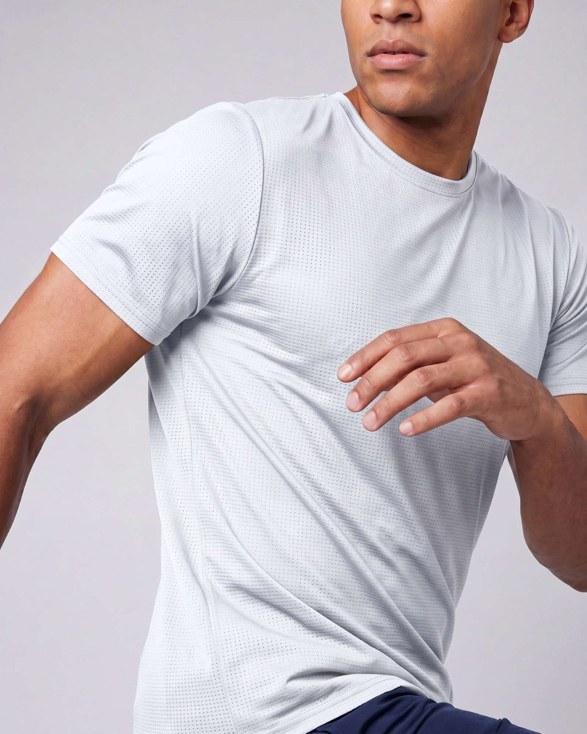 Real Essentials 5 Pack Men's Dry Fit Short Sleeve Crew T Shirts Gym Tees Athletic Workout - Solid Bright White, Solid Bright White, Solid Bright White, Solid Bright White, Solid Bright White
