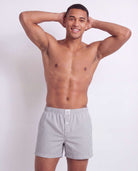 Real Essentials 3 Pack Mens Cotton Pajama Shorts Poplin Woven Lounge Sleep PJs with Pockets - Solid Black, Black Stripe, Ultimate Grey Stripe