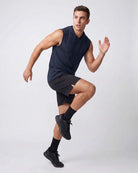 Real Essentials 3 Pack Men's Dry Fit Tank Top Hoodie Sleeveless Workout Gym Muscle Shirts - Set 11