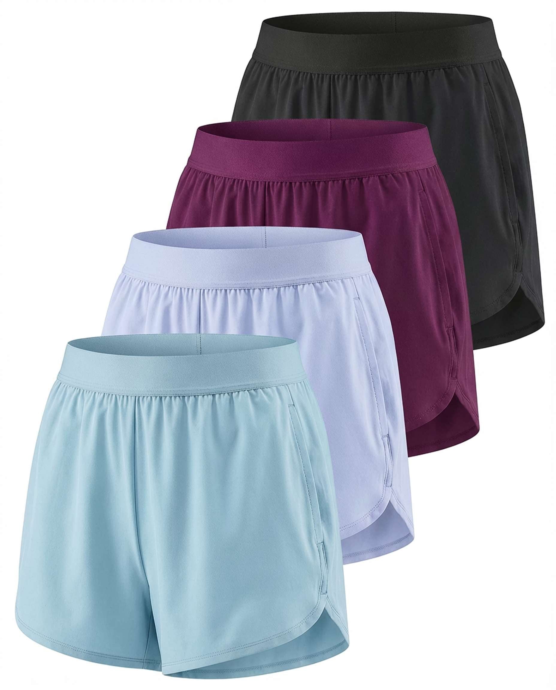 4 Pack: Women's Running Shorts