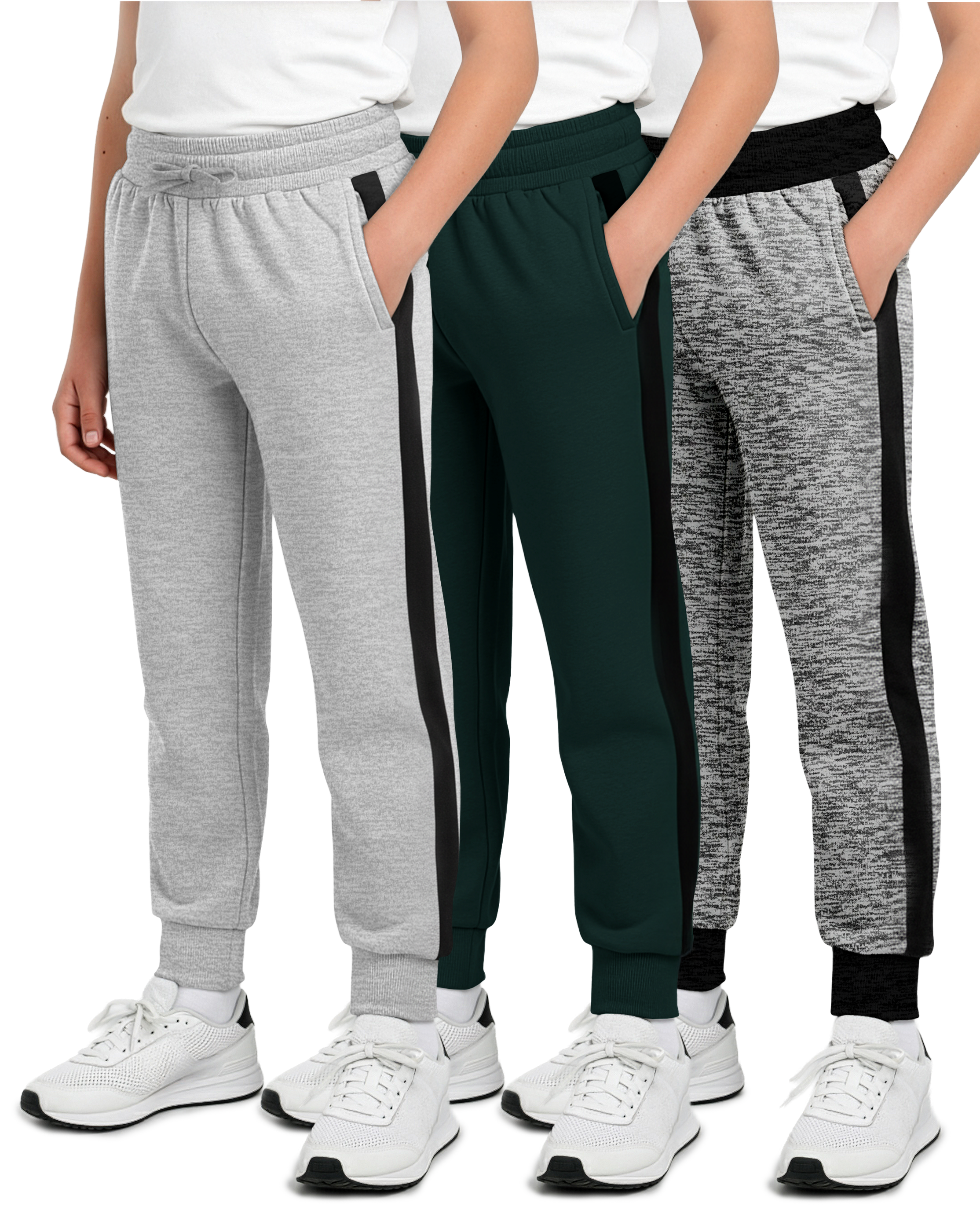 3 Pack: Boys Fleece Jogger Sweatpants