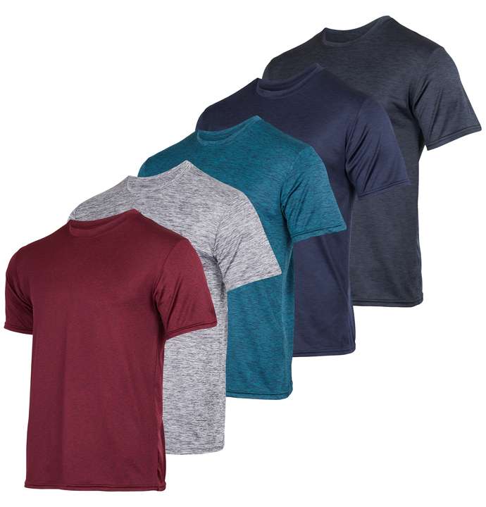 5 Pack: Boys Dry Fit Active Short-Sleeve T-Shirt