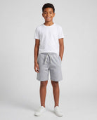 Real Essentials 3 Pack Boys' Fleece Shorts Athletic Gym Kids Teens Pajama Sleep Pockets - Solid Black, Solid Inkwell, Grey Heather