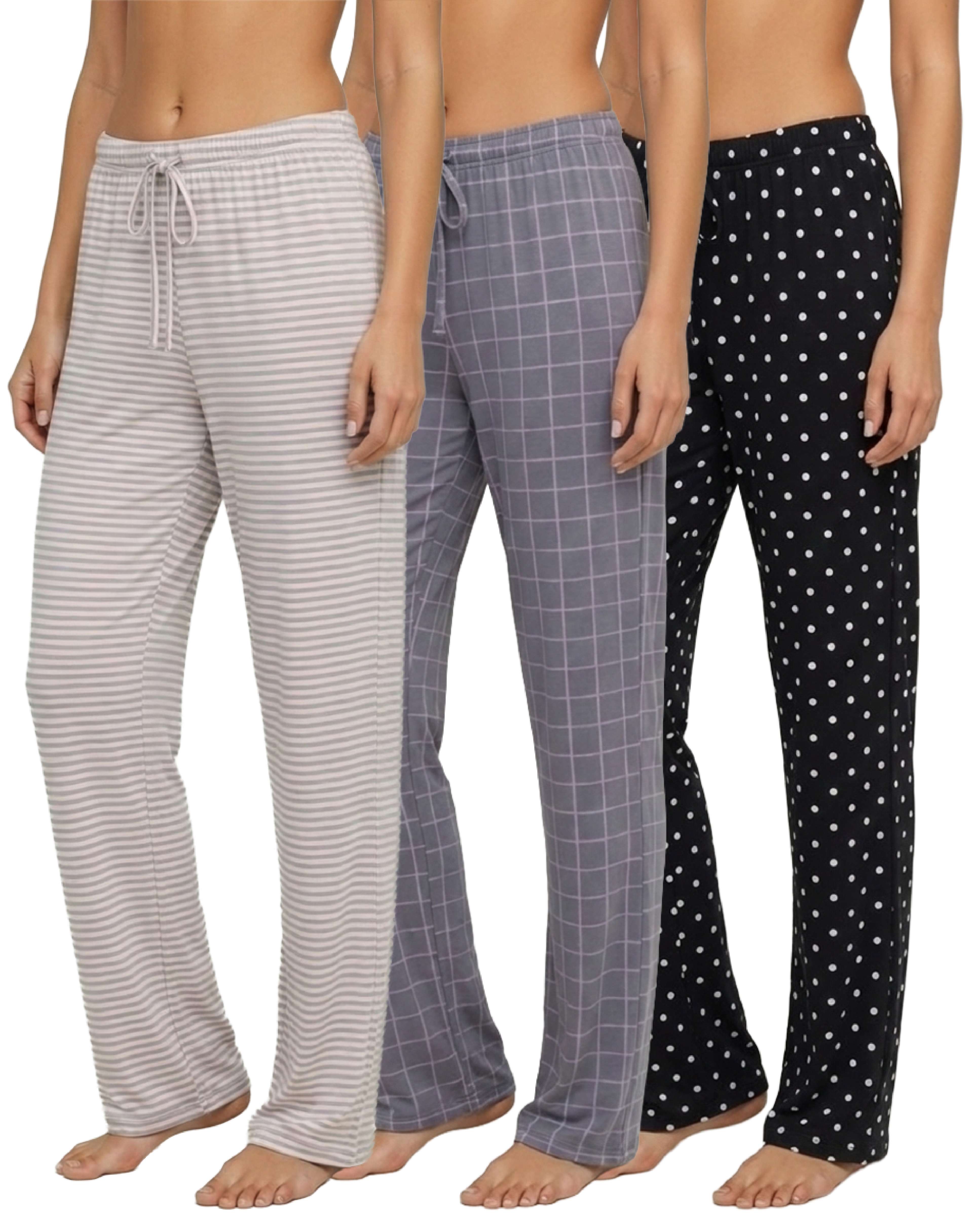 3 Pack: Women's Ultra-Soft Pajama Pants