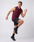 Real Essentials 3 Pack Men's Dry Fit Tank Top Hoodie Sleeveless Workout Gym Muscle Shirts - Set 1