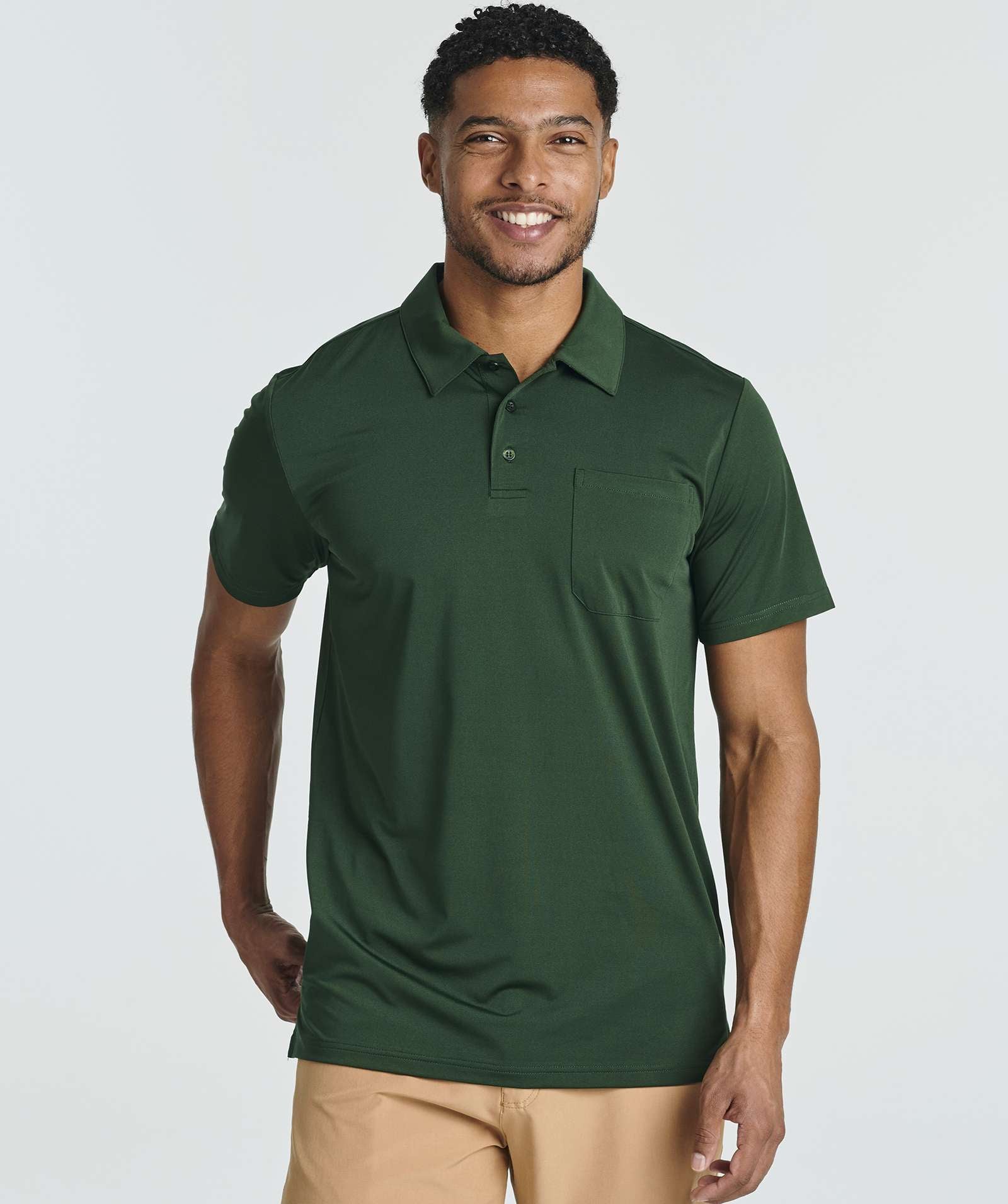 Big and tall polo shirts with pockets hotsell