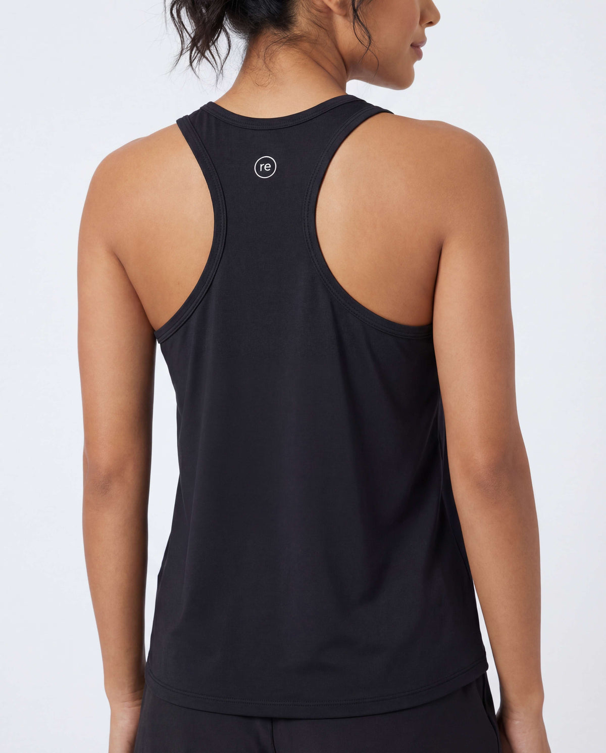 Real Essentials 5 Pack Women's Racerback Crop Tank Tops Dry Fit Workout Athletic Gym Yoga - Solid Black, Solid Black, Solid Pale Lilac, Solid Ultimate Grey, Solid Ballad Blue