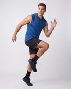 Real Essentials 3 Pack Men's Dry Fit Tank Top Hoodie Sleeveless Workout Gym Muscle Shirts - Set 3