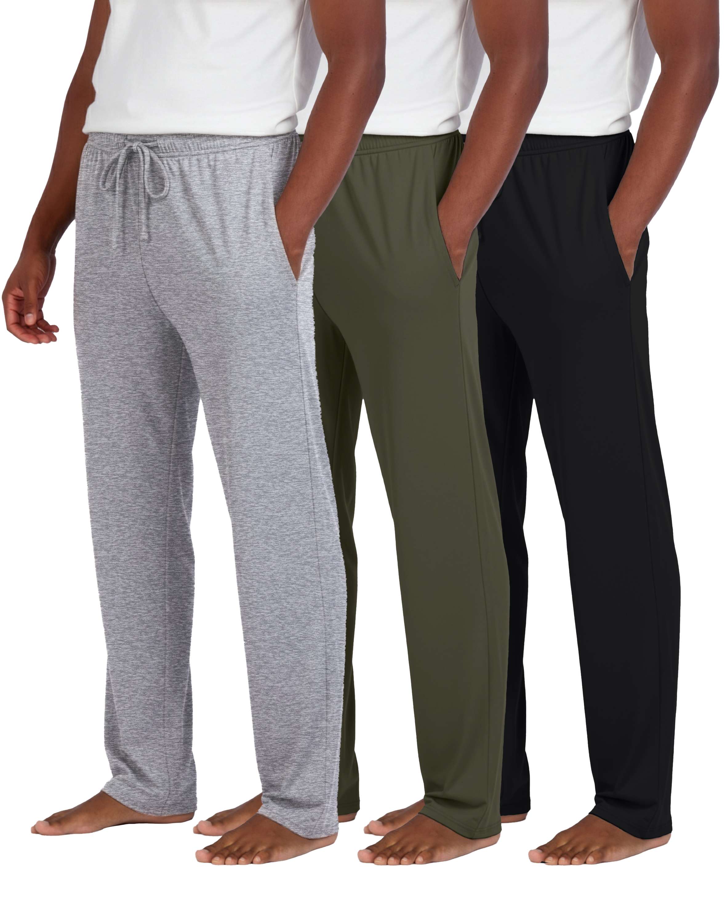 3 Pack: Mens Soft Pajama Lounge Pants